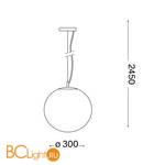 Подвесной светильник Ideal Lux MAPA SP1 D30 009087 - Схема