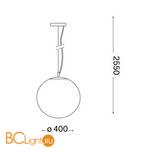 Подвесной светильник Ideal Lux MAPA SP1 D40 032139 - Схема