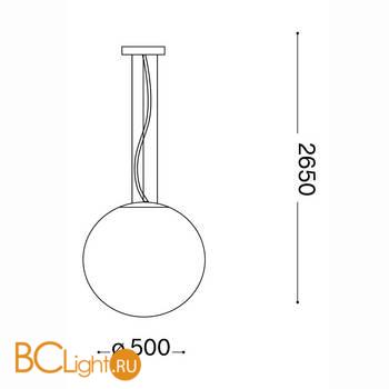 Подвесной светильник Ideal Lux MAPA SP1 D50 032122 - Схема