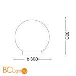 Настольный светильник Ideal Lux MAPA TL1 D30 009131 - Схема