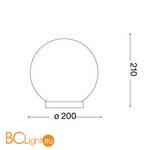 Настольная светильник Ideal Lux MAPA TL1 D20 009155 - Схема