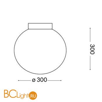 Настенно-потолочный светильник Ideal Lux Mapa Bianco AP1 D30 059822 - Схема