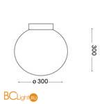 Настенно-потолочный светильник Ideal Lux Mapa Bianco AP1 D30 059822 - Схема