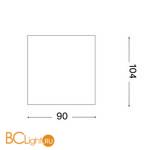 Спот (точечный светильник) Ideal Lux Mood Pl1 Small Square Bianco 140902 - Схема