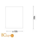 Спот (точечный светильник) Ideal Lux Oak PL1 Round Bianco 150420 - Схема