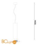 Подвесной светильник Ideal Lux Oak SP1 Round Cemento 150635 - Схема