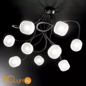 Потолочная люстра Ideal Lux Octopus PL9 Nero 175010