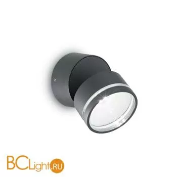 Уличный настенный светильник Ideal Lux Omega ROUND AP1 ANTRACITE 172552