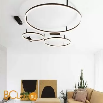 Потолочный светильник Ideal Lux ORACLE SLIM PL D050 ROUND BK 3000K 265988 - Фото 0