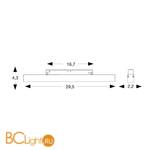 Трековый светильник Ideal Lux Oxy Accent 15W 2700K 1200Lm 224091 - Схема