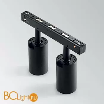 Трековый светильник Ideal Lux Oxy Track Double 15W Black 224145 - Фото 3