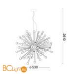 Подвесной светильник Ideal Lux Pauline SP8 Fume 115801 - Схема