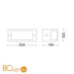 Настенный светильник Ideal Lux REX-1 AP1 COFFEE 213217 - Схема