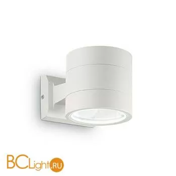 Уличный настенный светильник Ideal Lux Snif Ap1 Round Bianco 144283