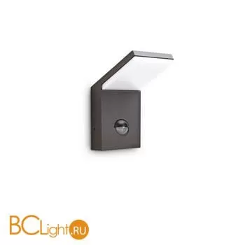 Уличный настенный светильник Ideal Lux STYLE AP SENSOR ANTRACITE 3000K 246864