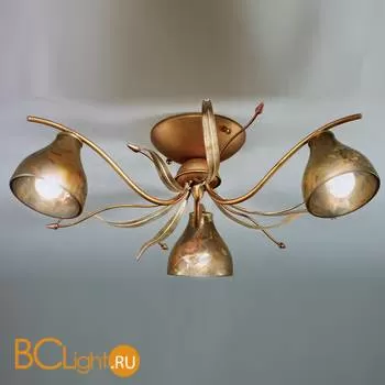 Потолочная люстра IDL Acacia 330/3PF Amber ivory leaves V369/186/30