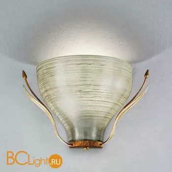 Бра IDL Acacia 330/1AM Amber ivory leaves V390/187/42