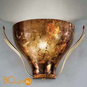 Бра IDL Acacia 330/1AG Amber ivory leaves V389/186/42