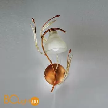 Бра IDL Acacia 330/1A Amber ivory leaves V369/187/30