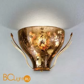 Бра IDL Acacia 330/1AM Amber ivory leaves V390/186/42