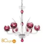 Люстра IDL Afrodite 558/6 chrome crystal with amethyst
