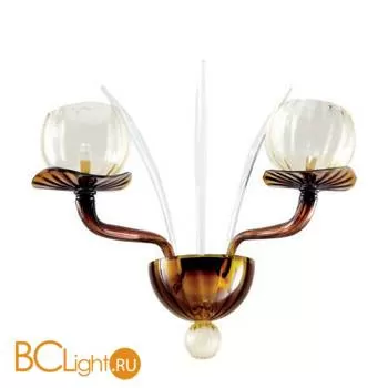 Бра IDL Afrodite 558/2A gold tobacco with paglierino