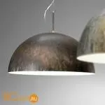 Подвесной светильник IDL Amalfi 482/72 brown corten / satin white inside