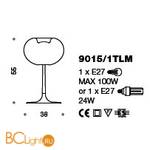 Настольная лампа IDL Aurora 9015/1TLM white - Схема