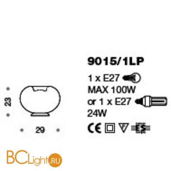 Настольная лампа IDL Aurora 9015/1LP white - Схема