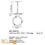 Подвесной светильник IDL Betulla 264/S Bruno betulla V307/00 - Схема