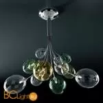 Потолочная люстра IDL Bolla 380/8PF chrome + multicolour