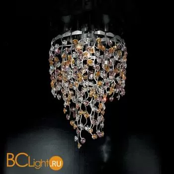Потолочный светильник IDL Bottone 390/3PF CRYSTAL + AMETHYST + AMBER