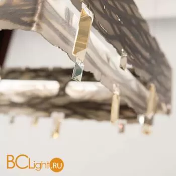 Подвесной светильник IDL Castle 602/160X30 striated silver corten - Фото 1