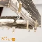 Подвесной светильник IDL Castle 602/160X30 striated silver corten - Фото 1