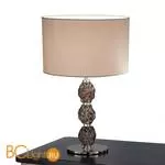 Настольная лампа IDL Charme 600/1LG pure steel with fume Murano glass / dove grey chinette