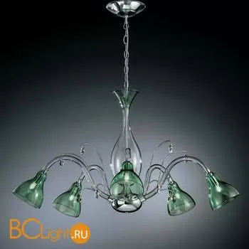 Люстра IDL Chiara 355/5 CRYSTAL + GREEN
