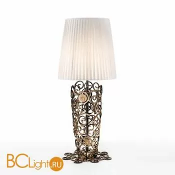 Настольная лампа IDL Crystal marine 491/1L bronze adorned with topaz crystals