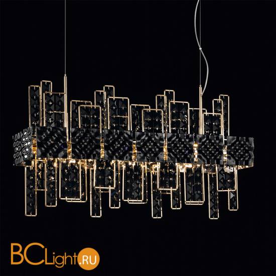 Подвесной светильник IDL Crystalline 494/12 light gold / black glass