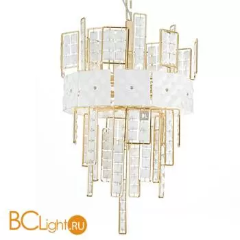 Подвесной светильник IDL Crystalline 493/6 light gold / white glass