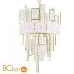 Подвесной светильник IDL Crystalline 493/6 light gold / white glass