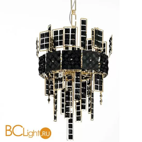 Подвесной светильник IDL Crystalline 493/6 light gold / black glass