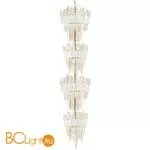 Подвесной светильник IDL Crystalline 493/16+16 light gold / white glass