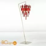 Торшер IDL Crystalline 493/6P light gold / red glass
