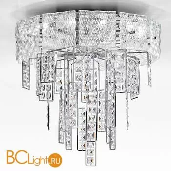 Потолочный светильник IDL Crystalline 493/10PF chrome / transparent glass