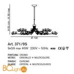 Люстра IDL Dado 371/9S multi - Схема