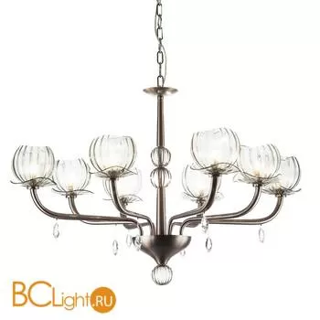 Люстра IDL Dafne 545/4+4 brushed black nickel smoke grey