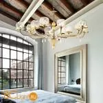 Люстра IDL Dafne 545/6+6 light gold amber - Фото 0