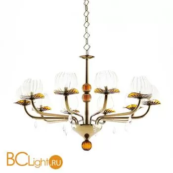 Люстра IDL Dafne 545/10 brushed bronze tobacco