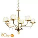 Люстра IDL Dafne 545/3+3 brushed gold amber