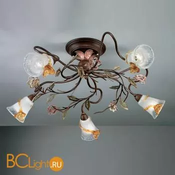 Потолочная люстра IDL Dalia 328/5PF Rosa del deserto V355/96/30